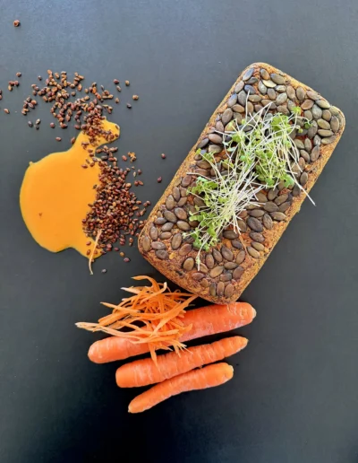 Sanddorn-Karotte - vegan - Brote aus Gutem Stoff